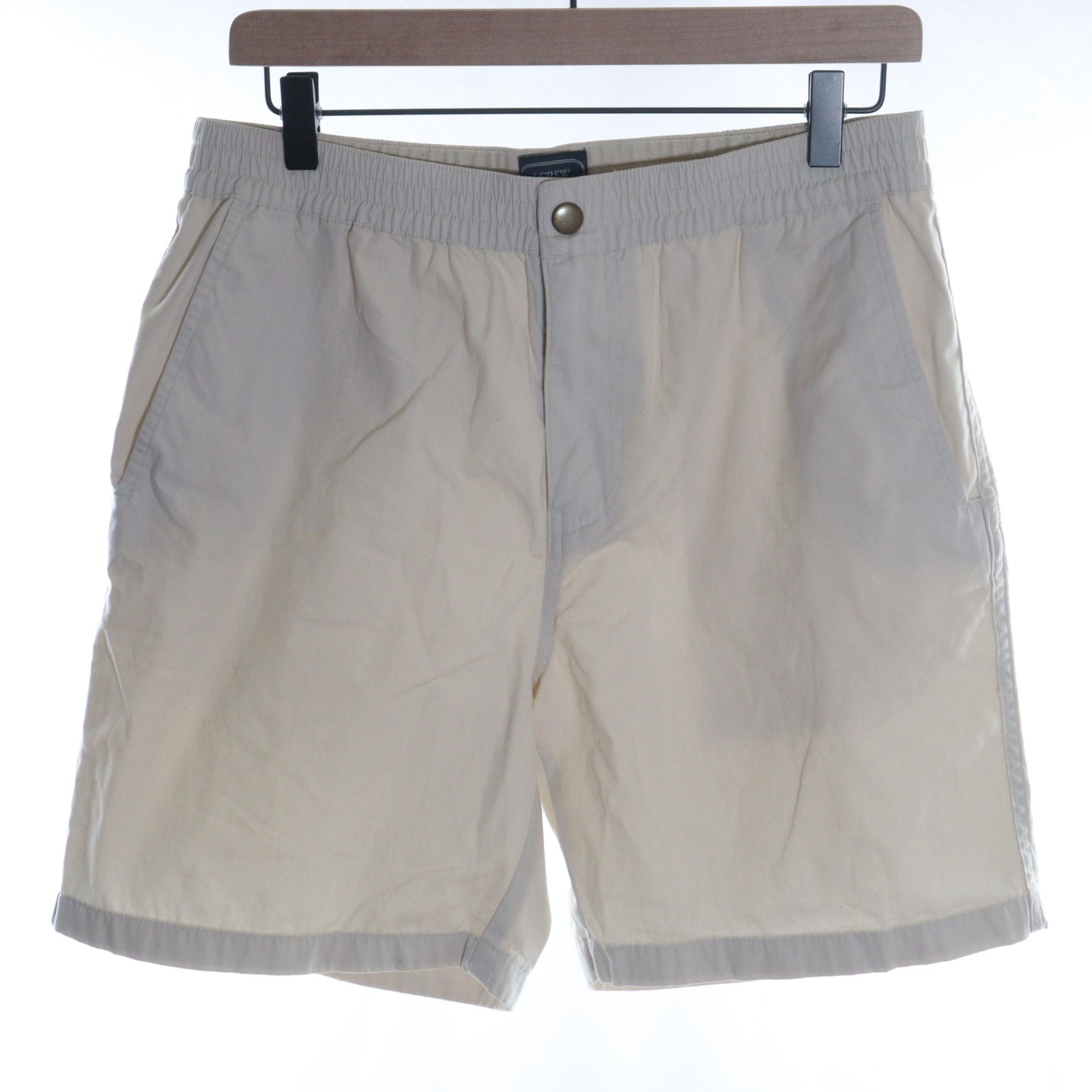 J.Crew Chino Shorts Mens S Beige Tripper Short Elastic Waist Zip Fly Casual